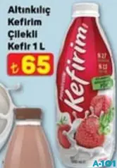 ALTINKILIÇ KEFİRİM ÇİLEKLİ KEFİR 1 L indirimli fiyat ALTINKILIÇ KEFİRİM ÇİLEKLİ KEFİR 1 L fiyat ve kampanya bilgisi